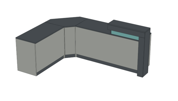 Thekenanlage PV1 L-Form 2,8 x 2,0 m