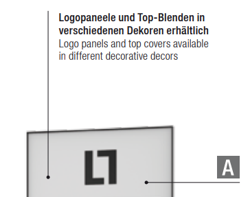 Top-Paneel TP für WLL-T 7 für LL WALL BLISTER