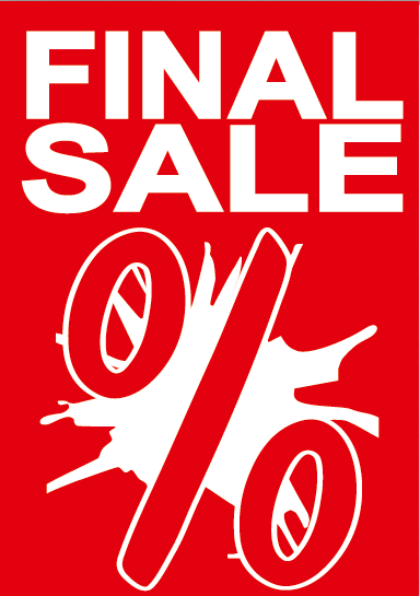 A1 Poster "FINALSALE" für Plakat-rahmen -Ständer