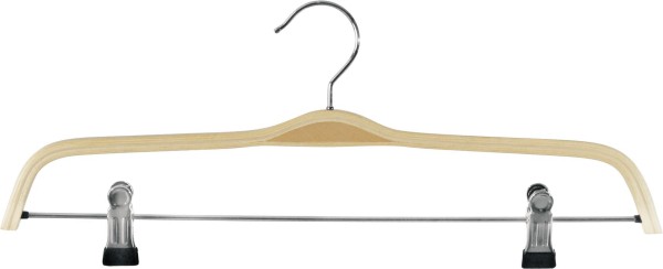 Schichtholz-Hosenbügel 37cm m. Klammersteg