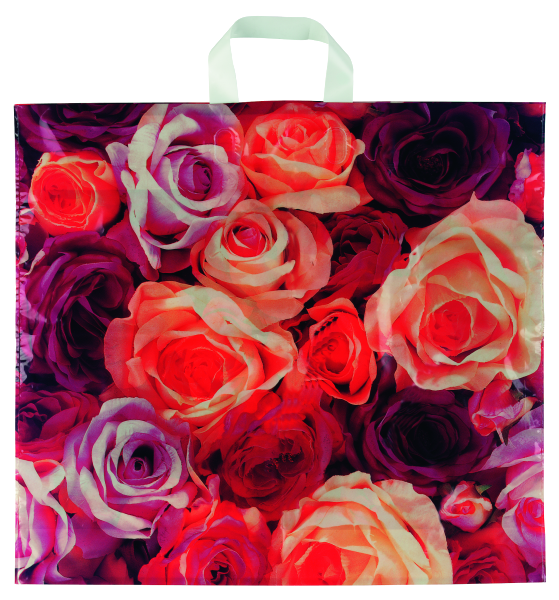 Schlaufentasche Rosen,100 Stck.