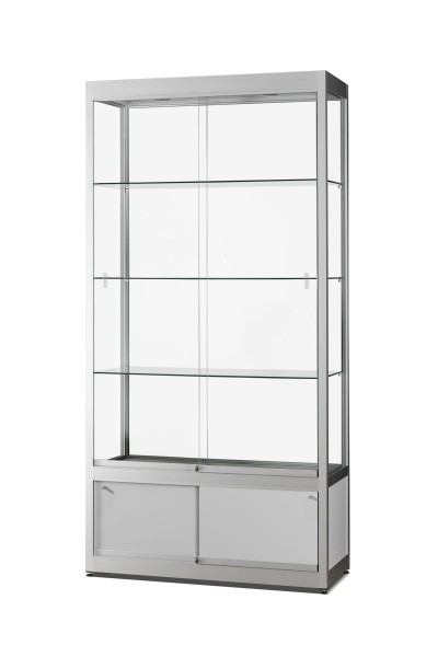 Standvitrine H 200, B 100, T 40 cm
