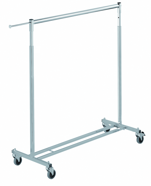 Vierkant-Reiserollständer L 110 cm, silber