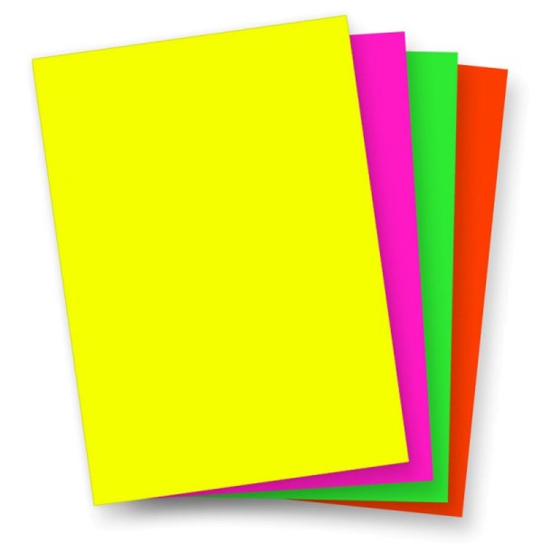 Plakatkarton 48 x 68 cm Neonfarbe einseitig