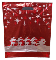 Tragetasche Xmas-Elche, rot Tragetasche Xmas-Elche, rot