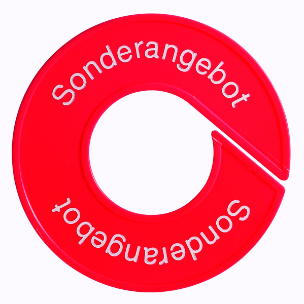 Ringscheibe -Sonderangebot- mit Rand, rot