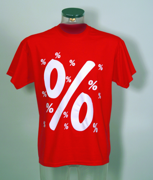 T-Shirt -%%%- Stoff rot