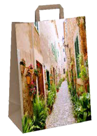 Papiertragetasche "Florenz" 26+12x35 cm