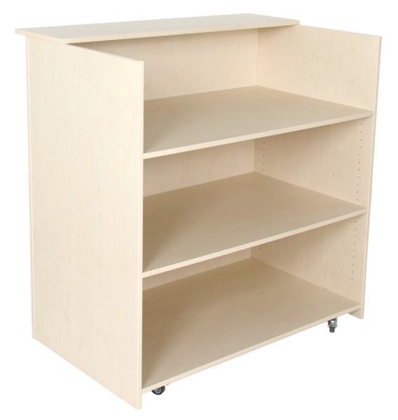 rollbare Theke, B 118 cm, T 68 cm, H 113,5 cm