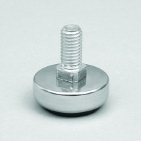 Verstellbarer Rohrfuß M10, chrom