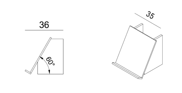 Regaleinsatz "Schrägablage 60°"