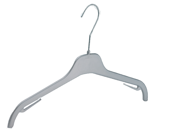 Kunststoffkleiderbügel silber perla