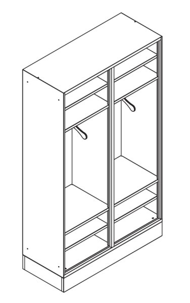 SpindStyle mit offenen Ablagefächern