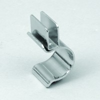 Glashalter Metall vertikal für 6mm Glas für Ø25mm