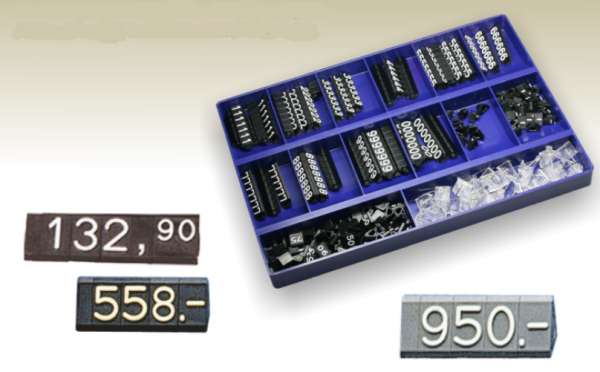 Preisschildkassette Midi 6,3 mm 360 Teile