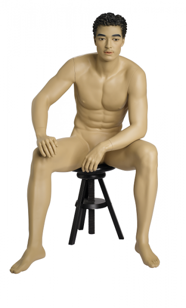 Herrenfigur Bruce, skulpt.Haar, teint