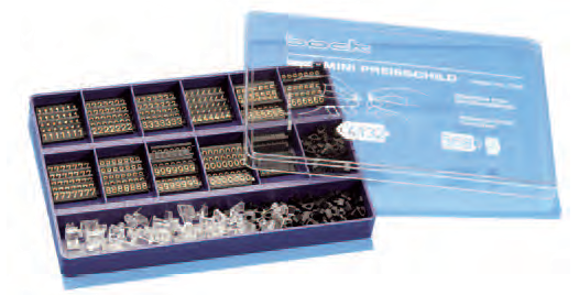 Preisschildkassette Mini 4 mm 589 Teile