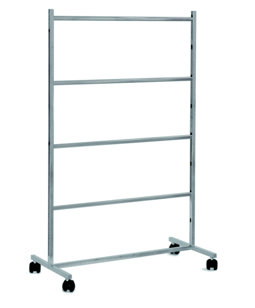 Bademodenständer oder Kleiderbügelständer, chrom