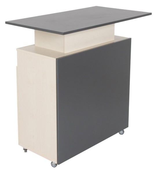 rollbare Theke, B 108 cm, T 60 cm, H 111,5 cm