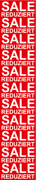 Plakat/Banner "SALE Reduziert" 150x30 cm