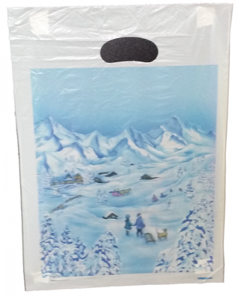 Abreißtaschetasche Winterlandschaft 25 x 36 cm