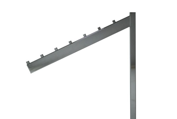 Arm schräg für Vierkantständer, chrom
