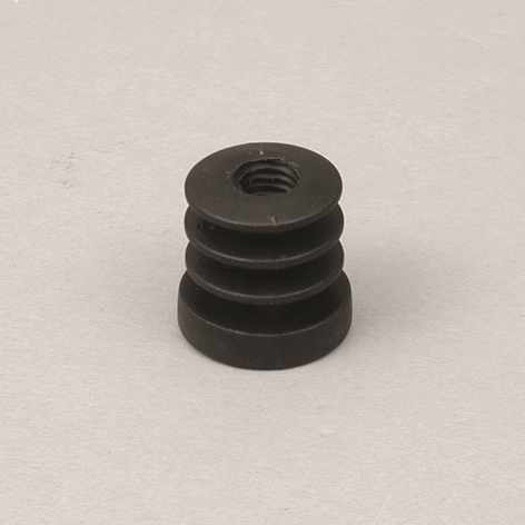 Gewindeeinsatz M10 Plastik Ø25mm, schwarz