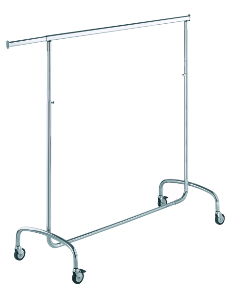 Rollständer L 143 cm, höhenverstellbar chrom