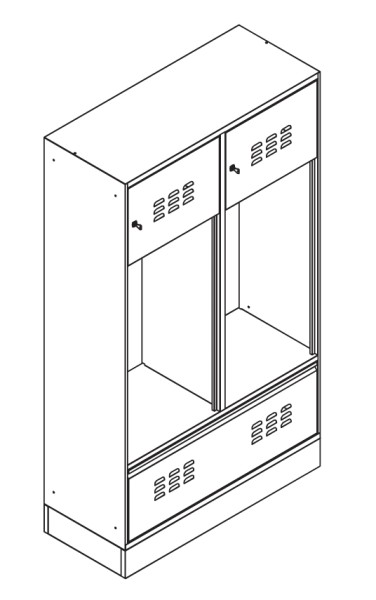 SpindStyle mit Tür und Schublade