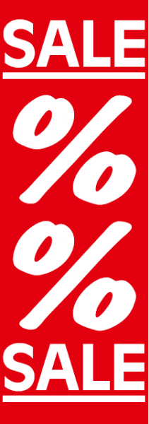 Plakat/Banner "SALE %%%" 138x48 cm